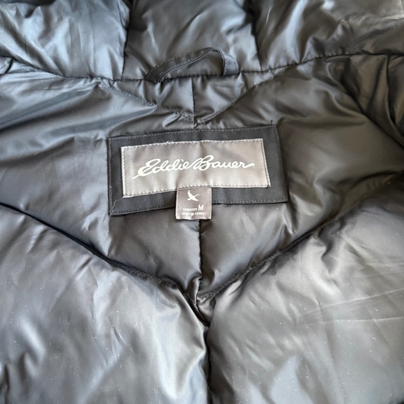 Eddie Bauer Weatheredge Parka Jacket Women’sDown Insulated Black Medium - Picture 5 of 7